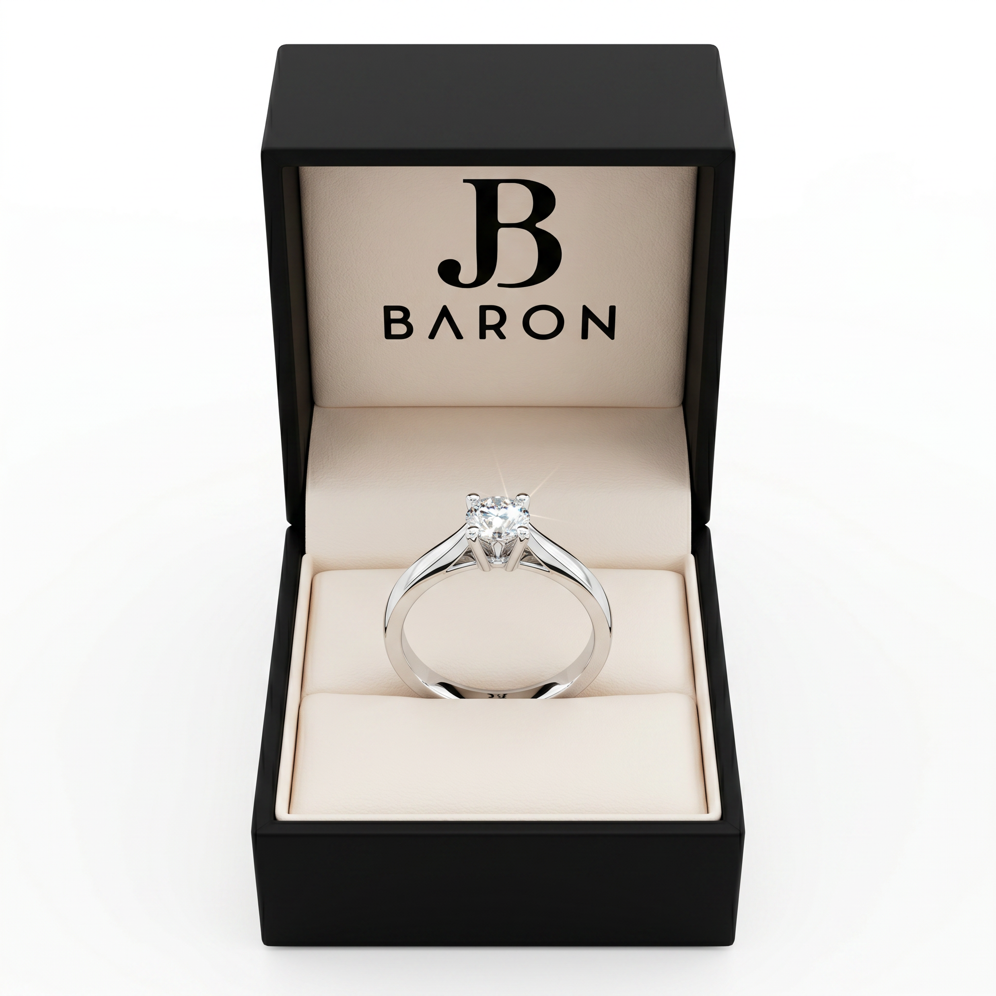 Anillo Oro Blanco 18kt Diamantes 14 Pts 2