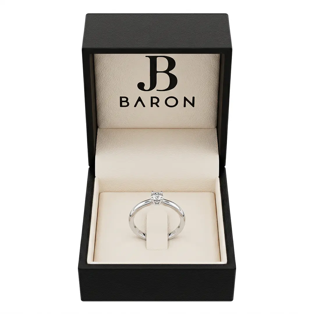 Anillo Oro Blanco 18kt Diamantes 5 Pts 3