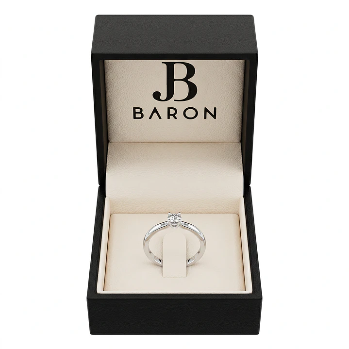 Anillo Oro Blanco 18kt Diamantes 5 Pts 3
