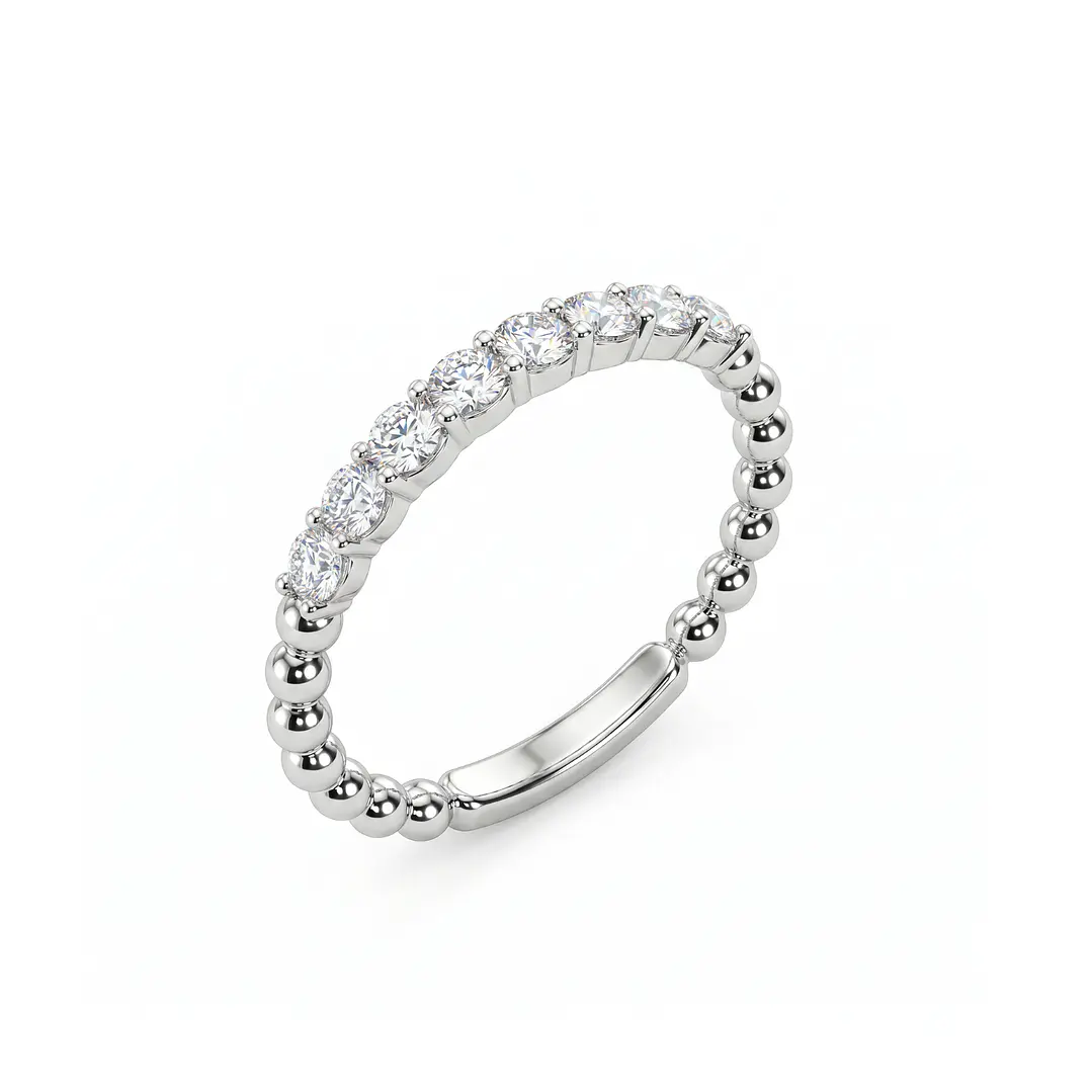 Anillo Oro Blanco 18kt Diamantes 13 Pts Tiara 1