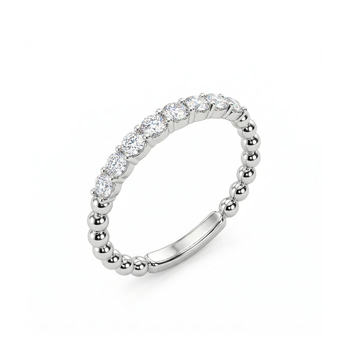 Anillo Oro Blanco 18kt Diamantes 13 Pts Tiara 1