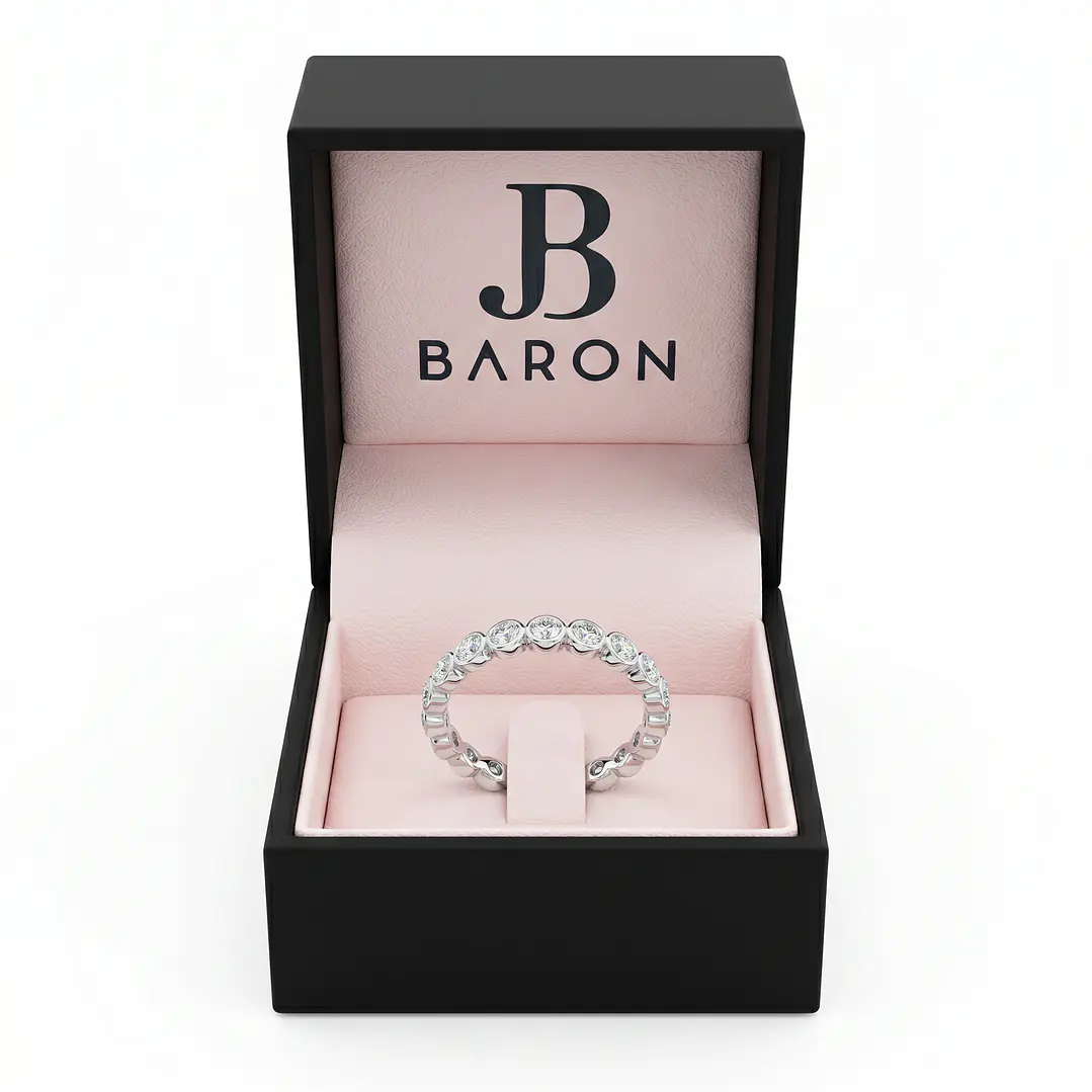 Anillo Oro Blanco 18kt Diamantes 13 Pts Tiara 3