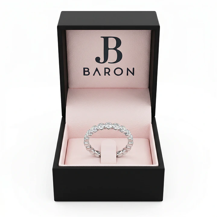 Anillo Oro Blanco 18kt Diamantes 13 Pts Tiara 3