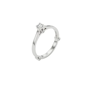 Anillo Oro Blanco 18kt Diamantes 14 Pts