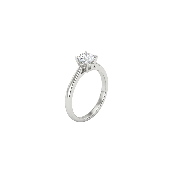 Anillo Oro Blanco 18kt Diamantes Solitario 30 Pts 1