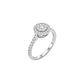 Anillo Oro Blanco 18kt Diamantes 64 Pts Halo Central - Miniatura 1