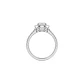 Anillo Oro Blanco 18kt Diamantes 64 Pts Halo Central - Miniatura 2