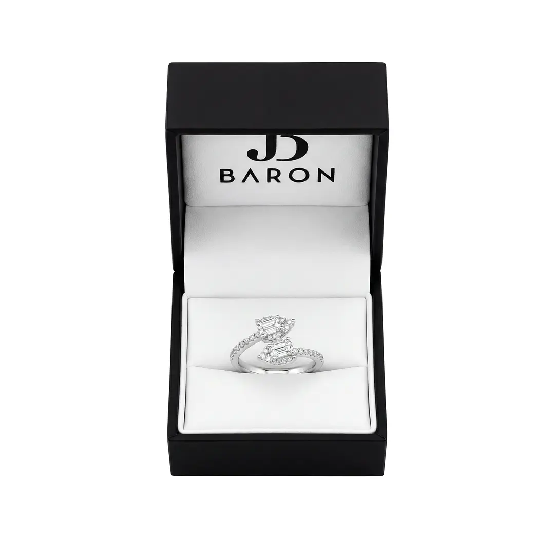 Anillo Oro Blanco 18kt Diamantes 52 Pts 3