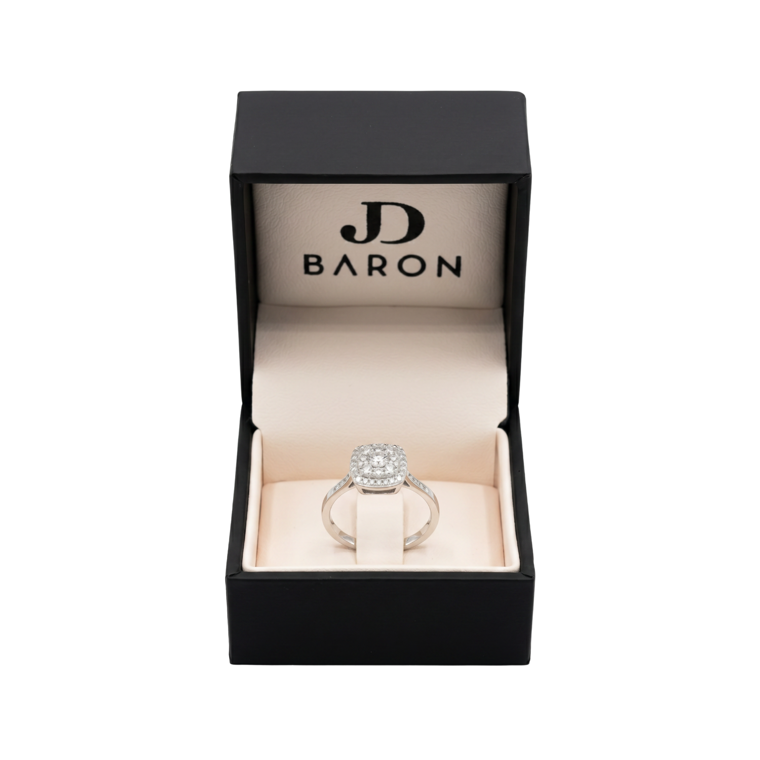 Anillo Oro Blanco 18kt Diamantes 54 Pts Resplandor Real 3