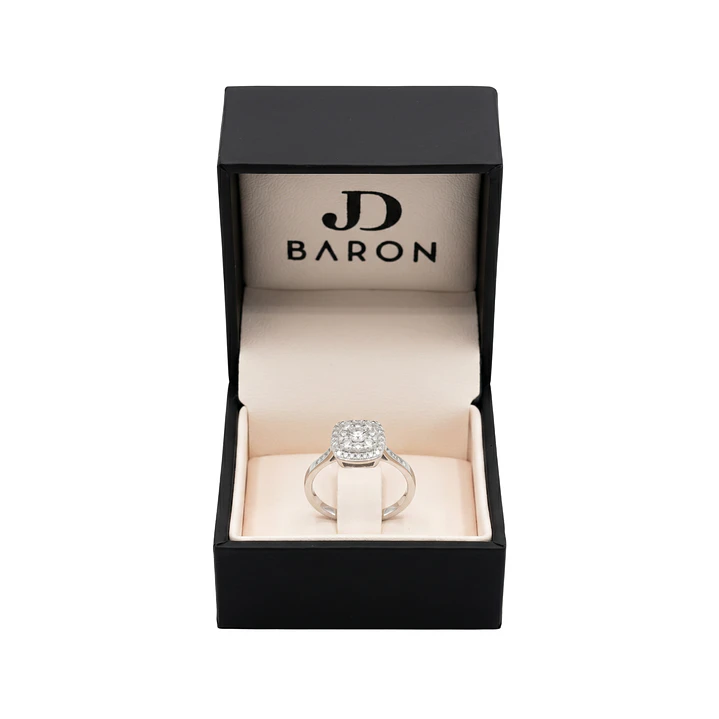 Anillo Oro Blanco 18kt Diamantes 54 Pts Resplandor Real 3