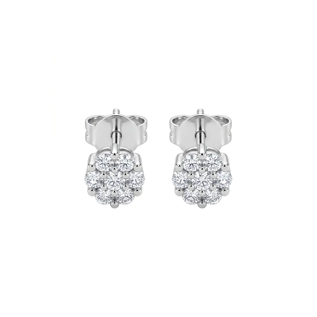 Aros Oro Amarillo 18kt Diamantes 17 Pts 2
