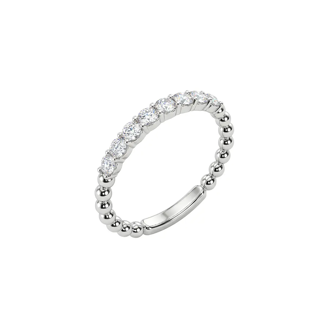 Anillo Oro Blanco 18kt Diamantes 13 Pts Tiara 1