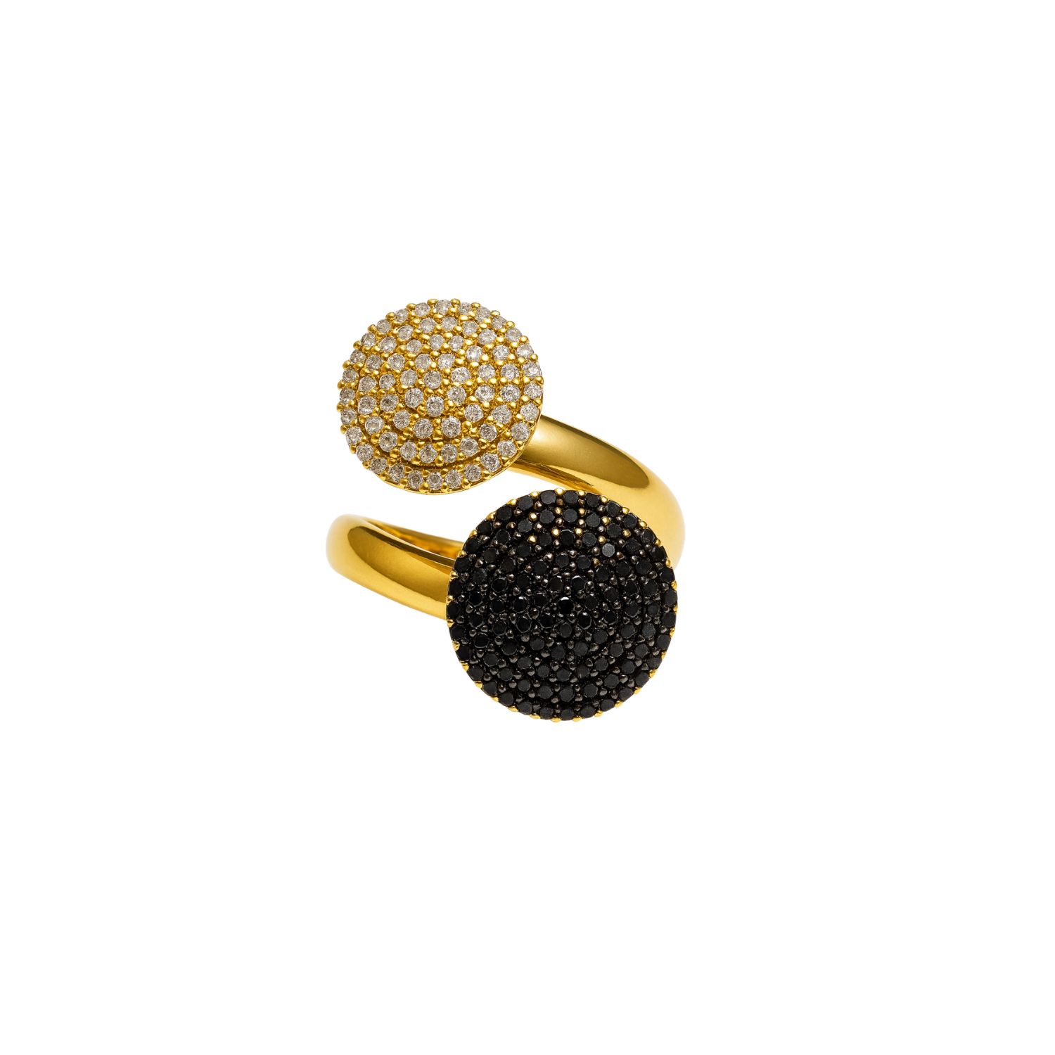 Anillo Oro Amarillo 18Kt Eclipse de Diamantes 1