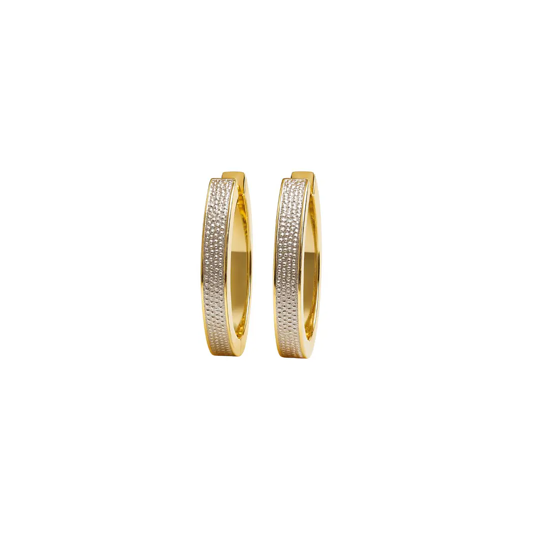 Aros Oro 18kt  Argolla Bicolor 1