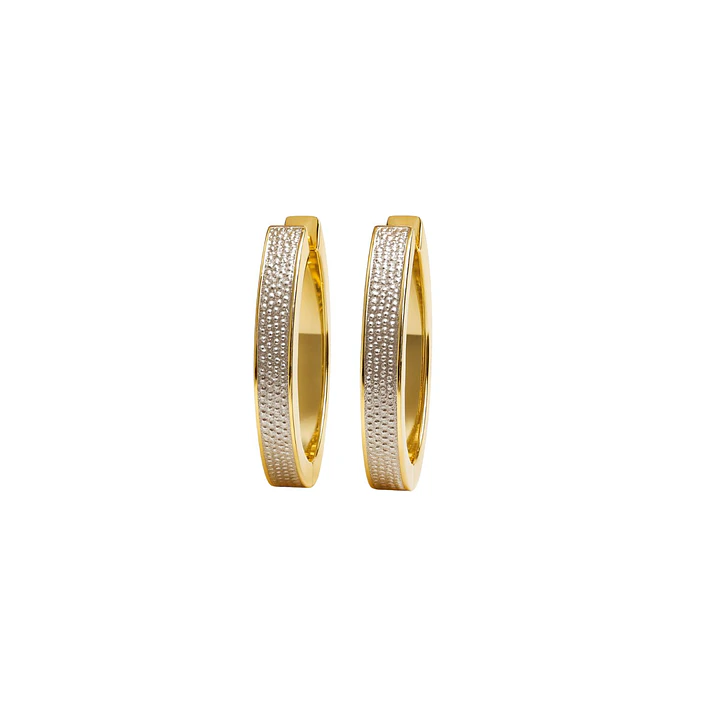 Aros Oro 18kt  Argolla Bicolor 3