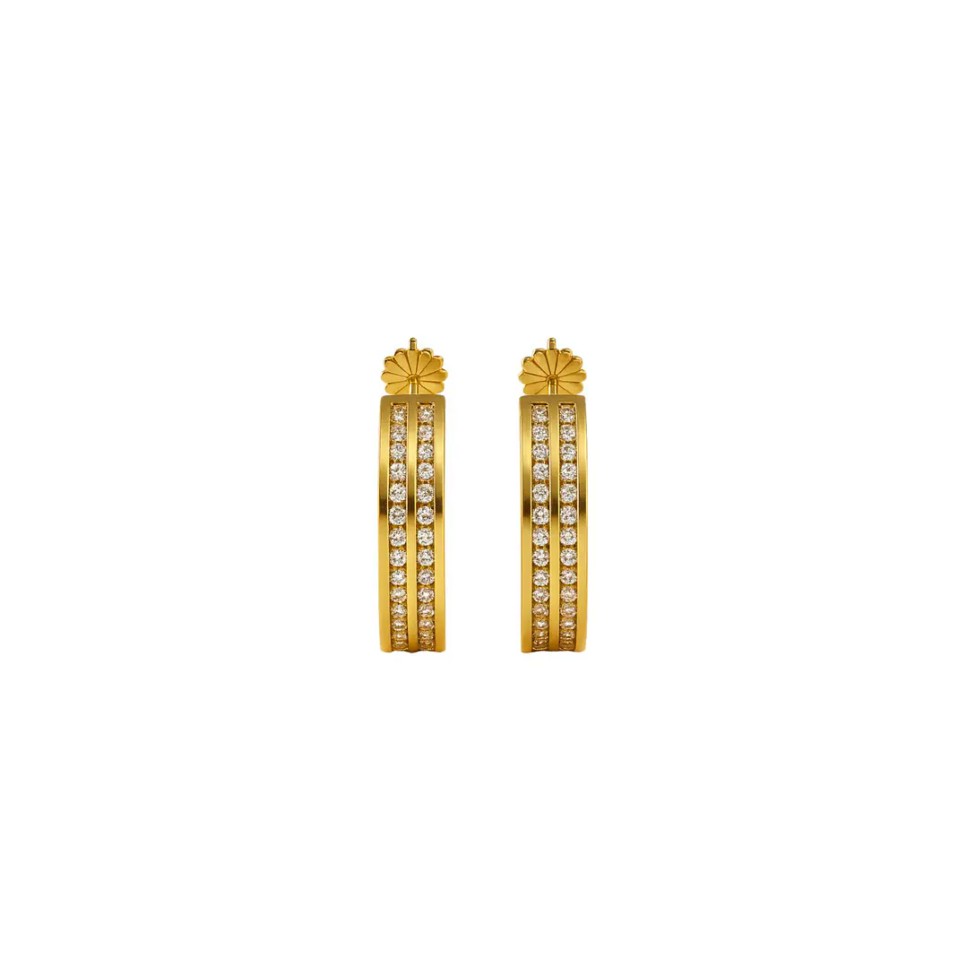 Aros Oro 18kt  Argolla Circonita 1