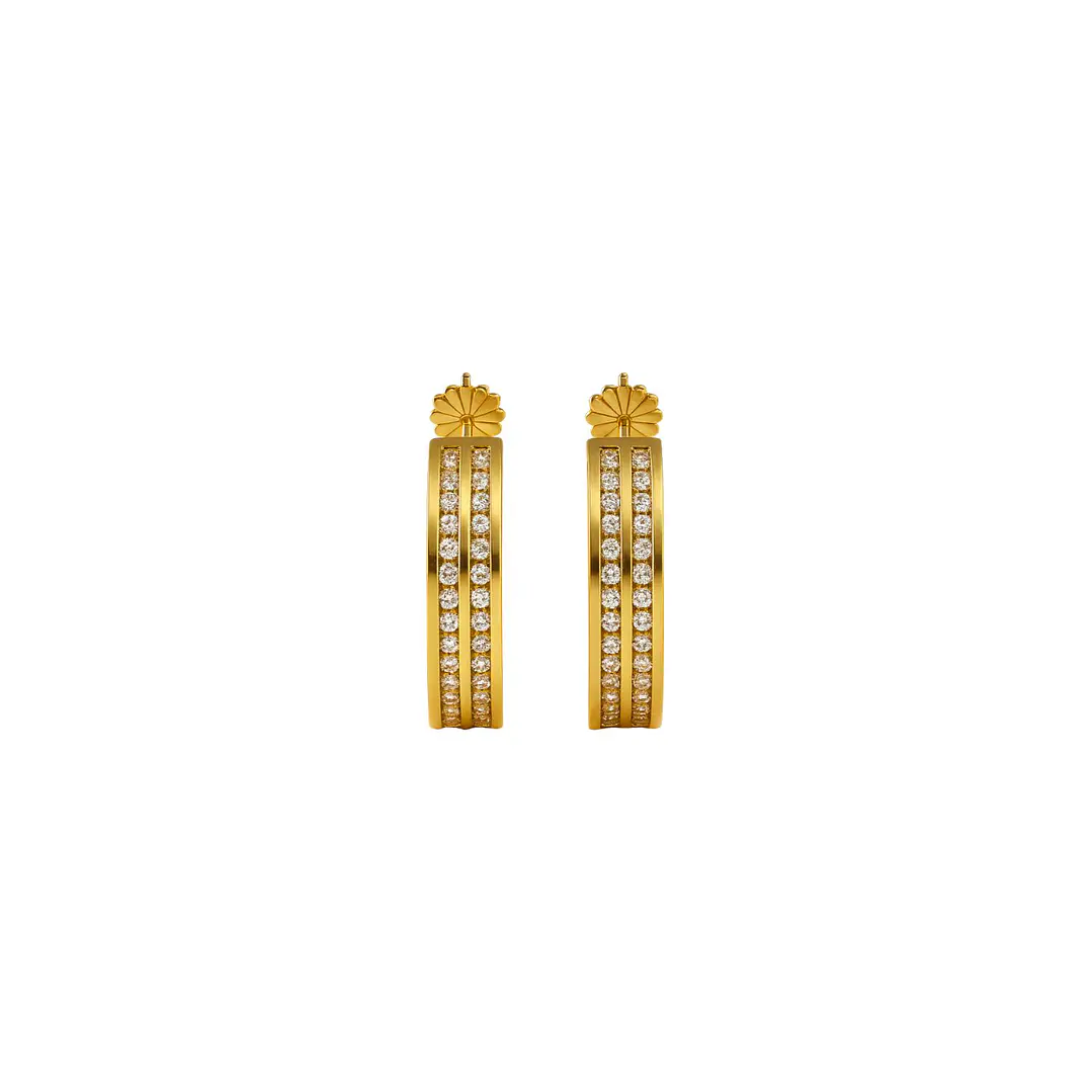 Aros Oro 18kt  Argolla Circonita 3