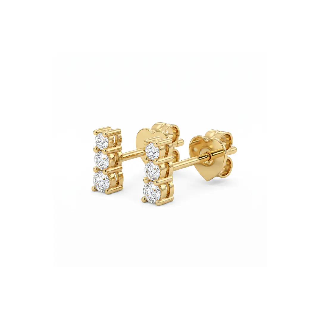 Aros Oro Amarillo 18kt Diamantes 22Pts 1