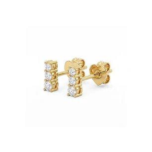 Aros Oro Amarillo 18kt Diamantes 22Pts