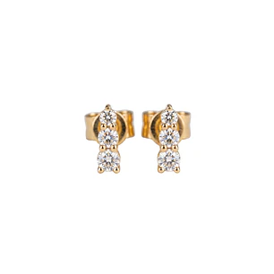 Aros Oro Amarillo 18kt Diamantes 22Pts