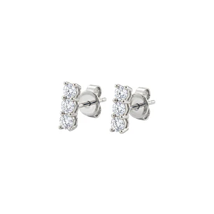 Aros Oro Blanco 18kt Diamantes 22Pts