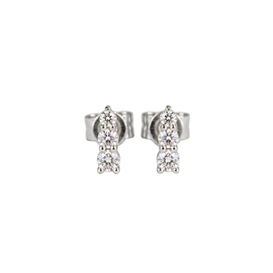 Aros Oro Blanco 18kt Diamantes 22Pts