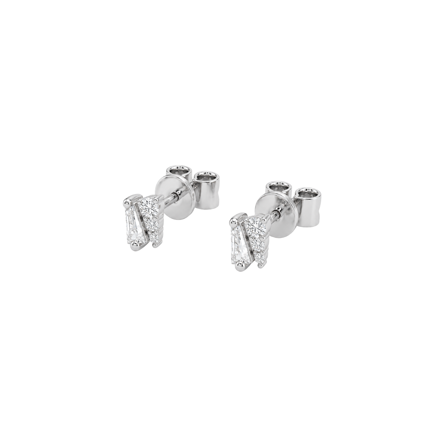 Aros Oro Blanco 18kt Diamantes 8Pts 1