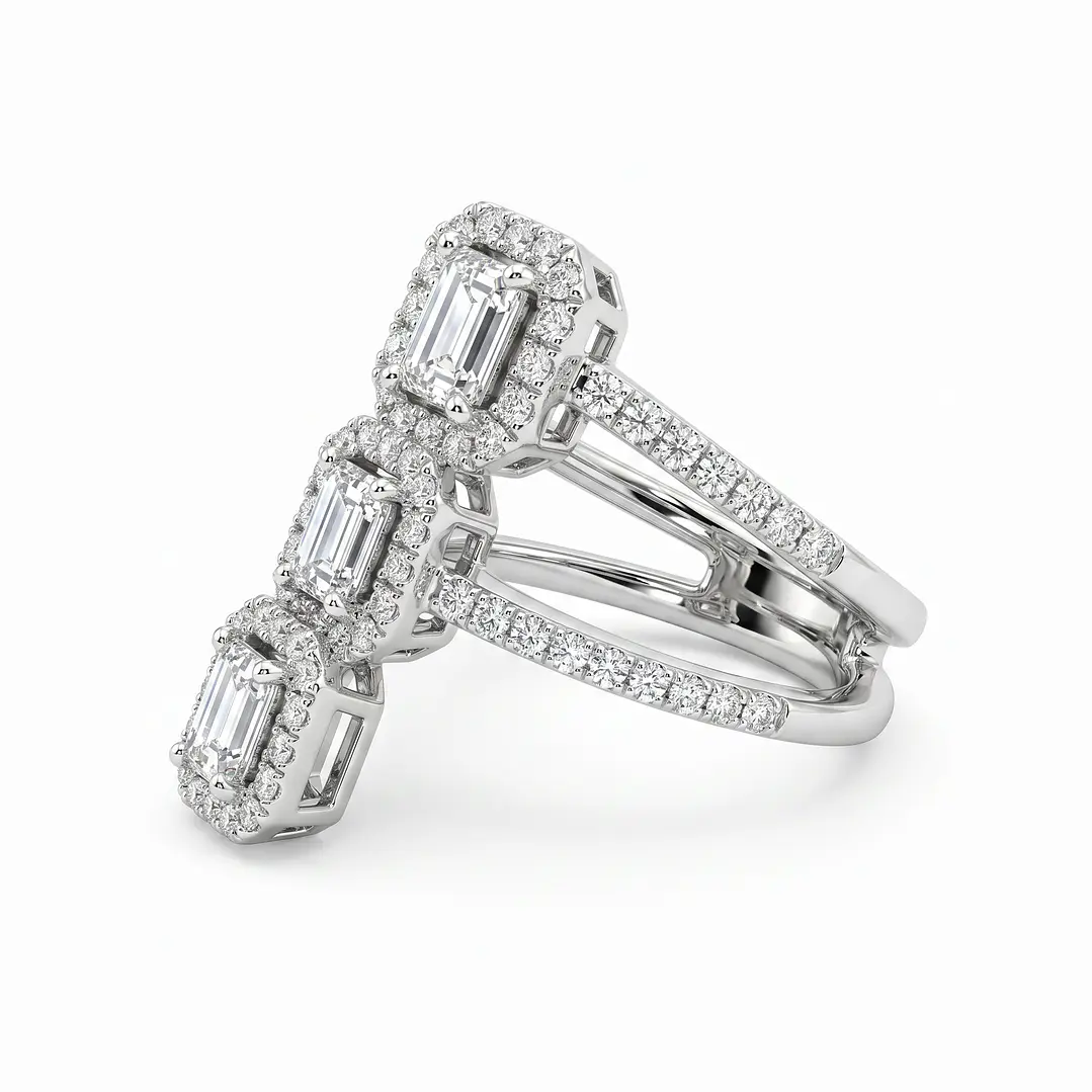 Anillo Oro Blanco 18kt Diamantes 1,09 Qts 2