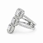 Anillo Oro Blanco 18kt Diamantes 1,09 Qts - Miniatura 2