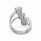 Anillo Oro Blanco 18kt Diamantes 1,09 Qts - Miniatura 3