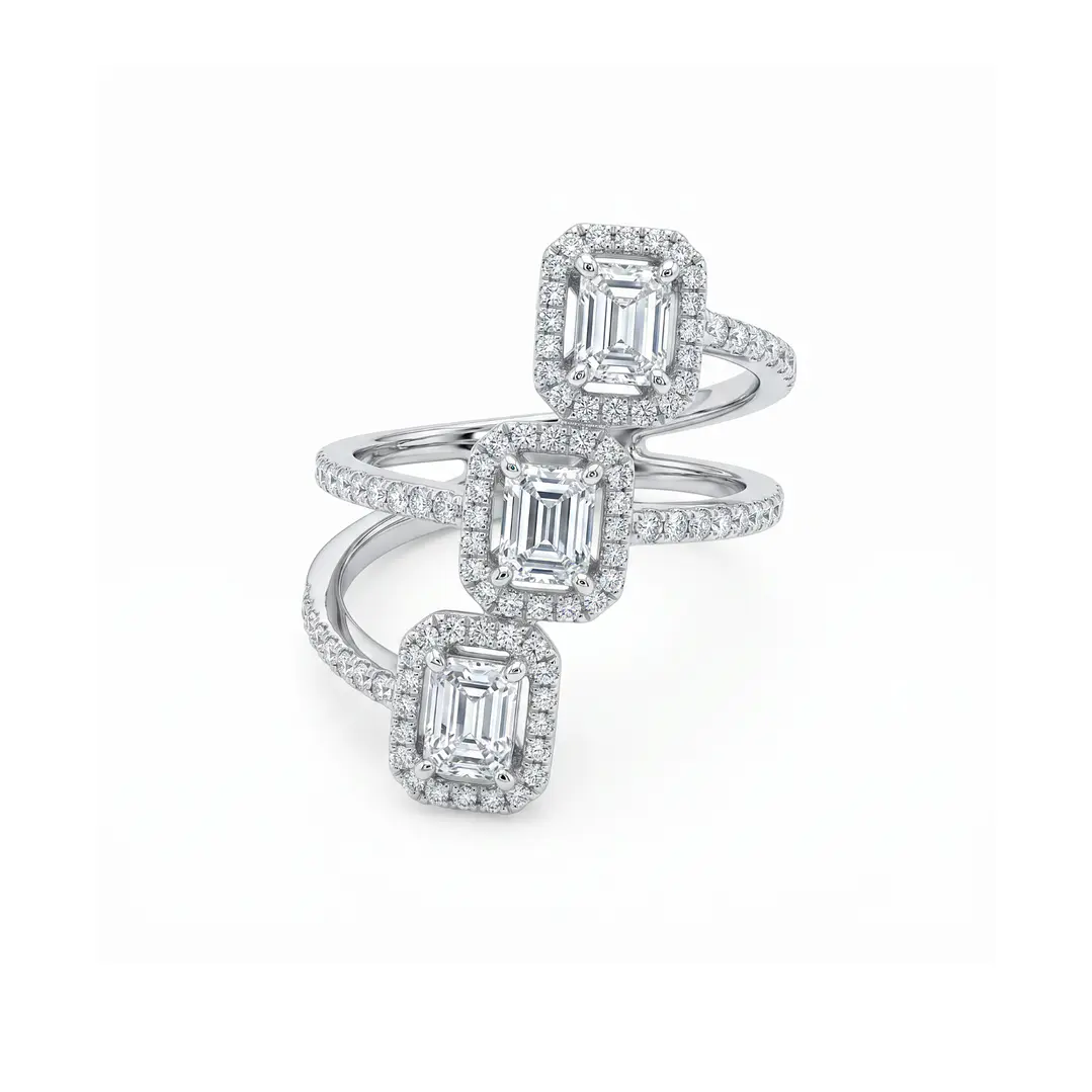 Anillo Oro Blanco 18kt Diamantes 1,09 Qts 1