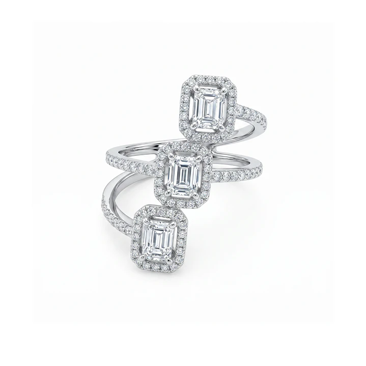 Anillo Oro Blanco 18kt Diamantes 1,09 Qts 1