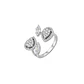 Anillo Oro Blanco 18kt Diamantes Lágrima 1,12 Qts - Miniatura 1