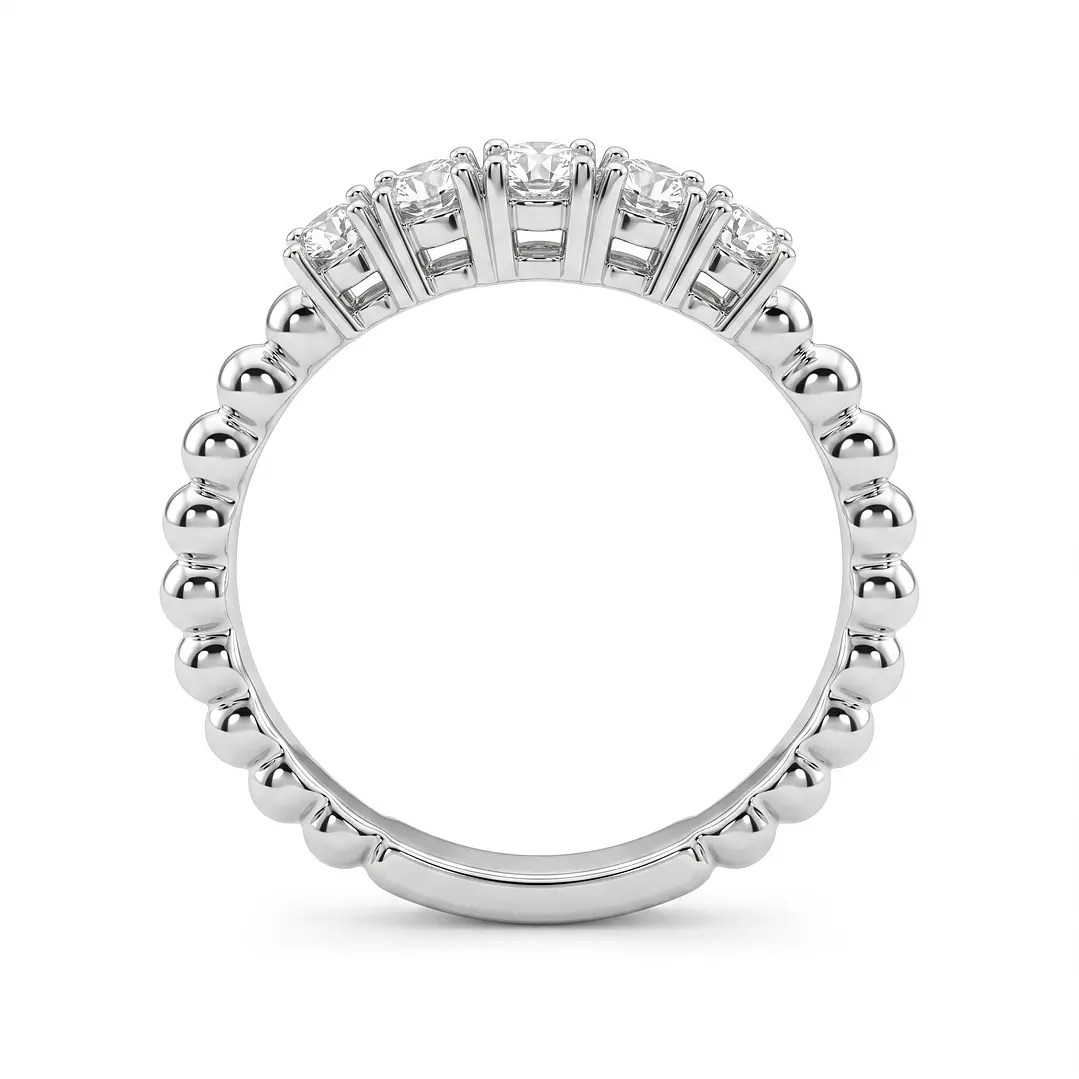 Anillo Oro Blanco 18kt Diamantes 38 Pts Tiara 2