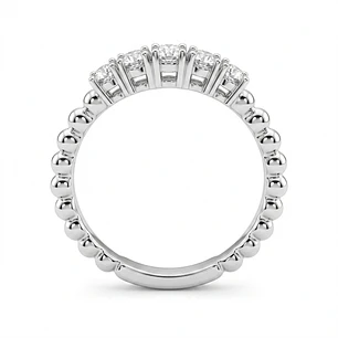 Anillo Oro Blanco 18kt Diamantes 38 Pts Tiara