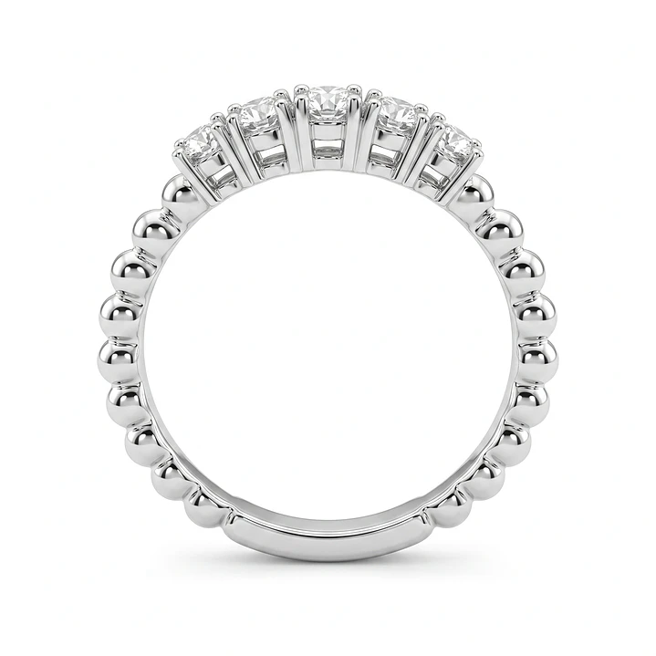 Anillo Oro Blanco 18kt Diamantes 38 Pts Tiara 2