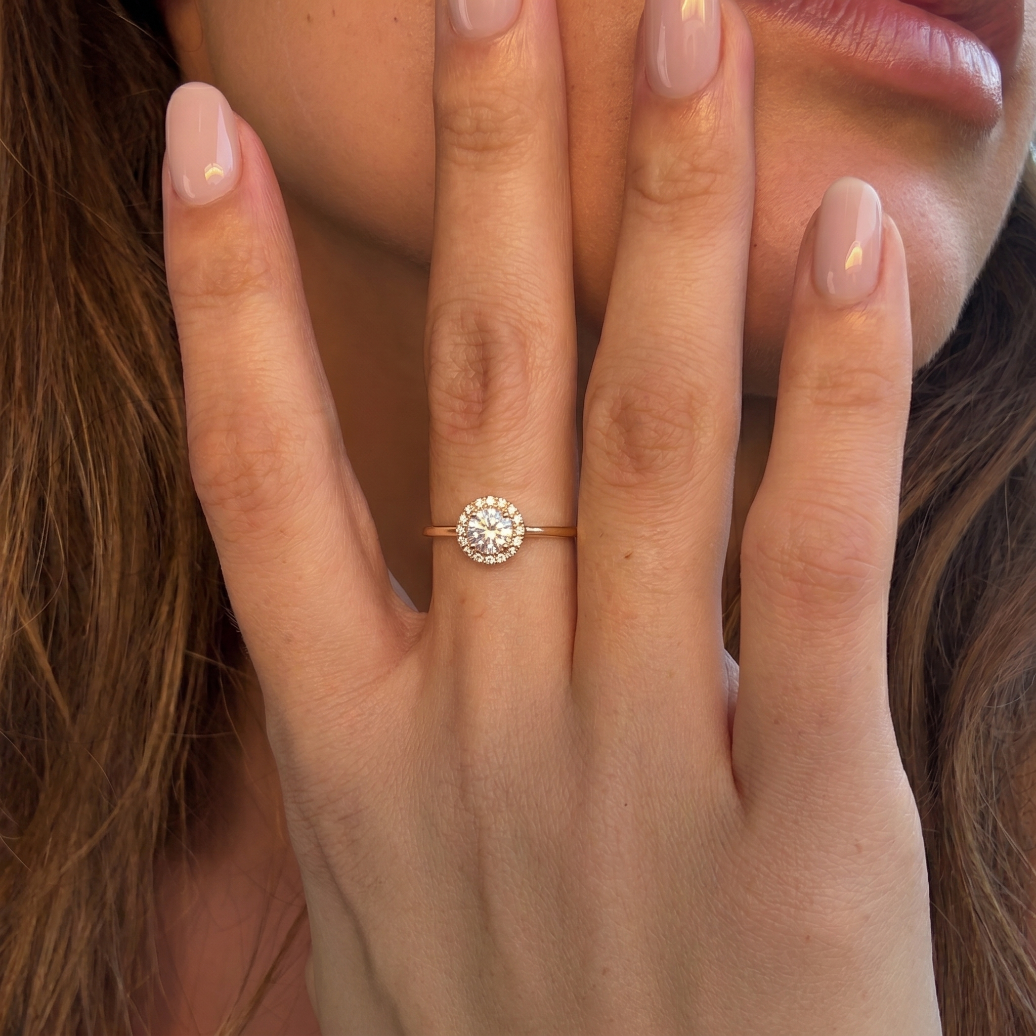 Anillo Compromiso de Oro 18Kt Circón Roseta 4