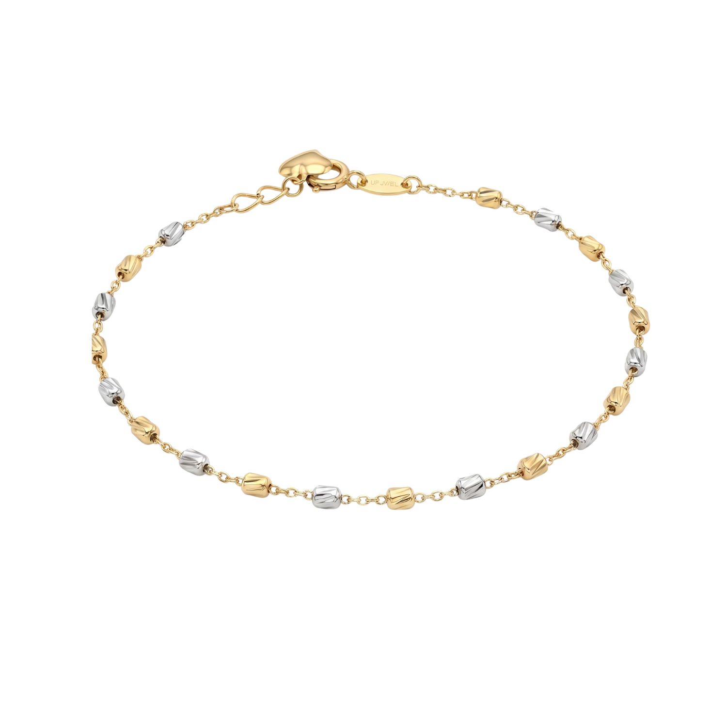 Pulsera de Oro 18kt  Bicolor Barras de dos colores 1