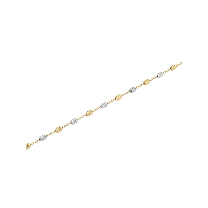 Pulsera de Oro 18kt  Bicolor Barras de dos colores 2