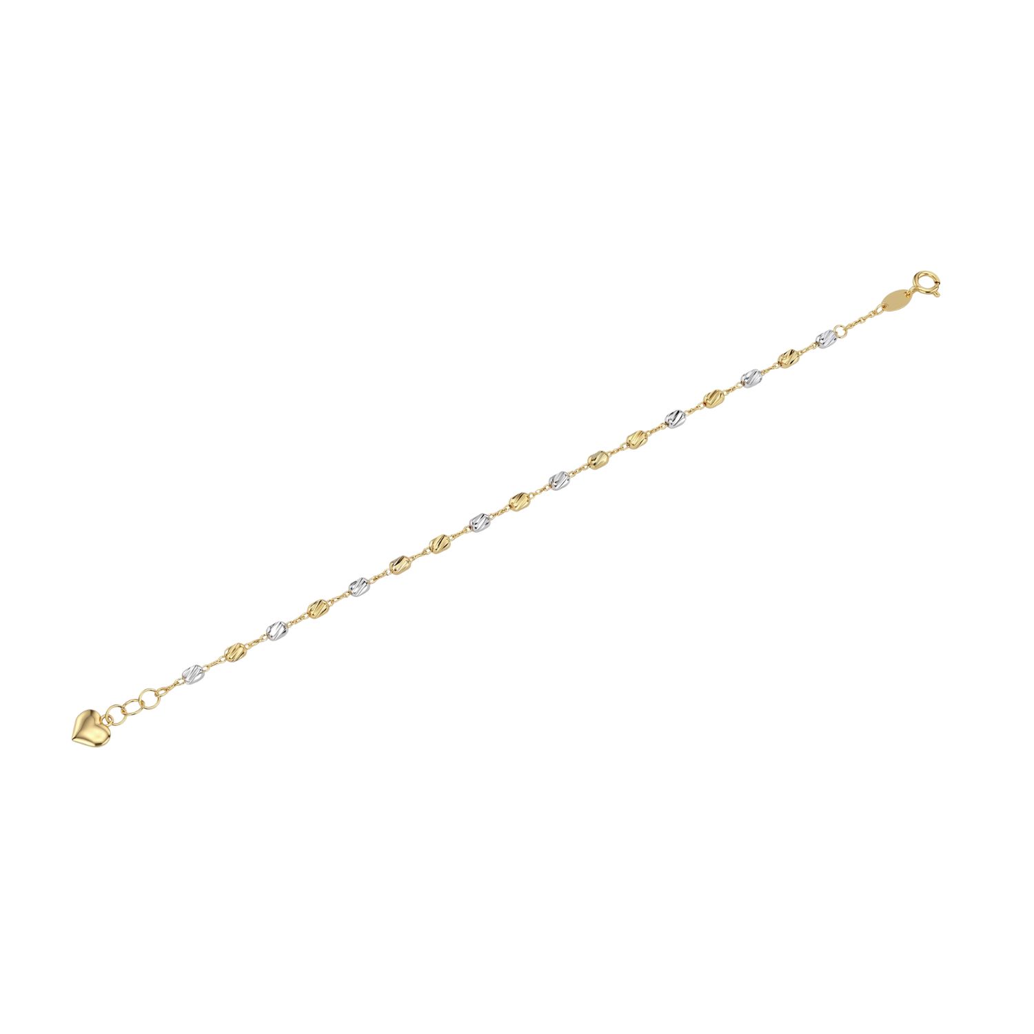 Pulsera de Oro 18kt  Bicolor Barras de dos colores 3