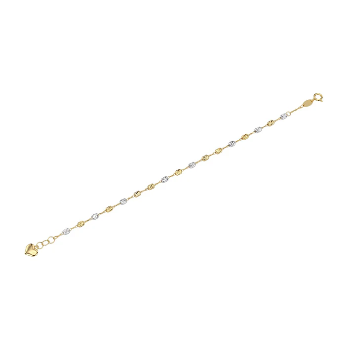 Pulsera de Oro 18kt  Bicolor Barras de dos colores 3