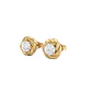 Aros de Oro 18Kt  Remolino Circon - Miniatura 1