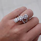 Anillo Oro Blanco 18kt Diamantes 1,09 Qts - Miniatura 4