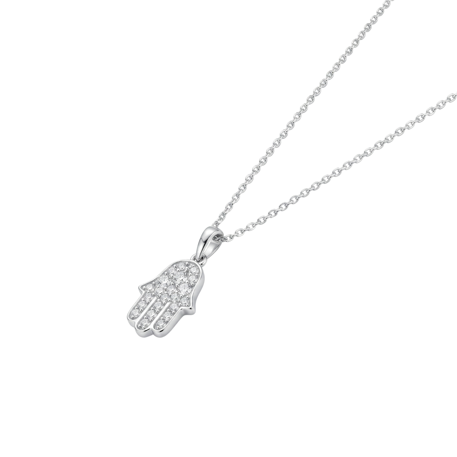 Collar de Oro 18kt con Diamantes Mano de Fatima 15 Pts Totales SI/H Corte Brillante - By Danielle Costantini 1