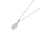 Collar de Oro 18kt con Diamantes Mano de Fatima 15 Pts Totales SI/H Corte Brillante - By Danielle Costantini - Miniatura 1