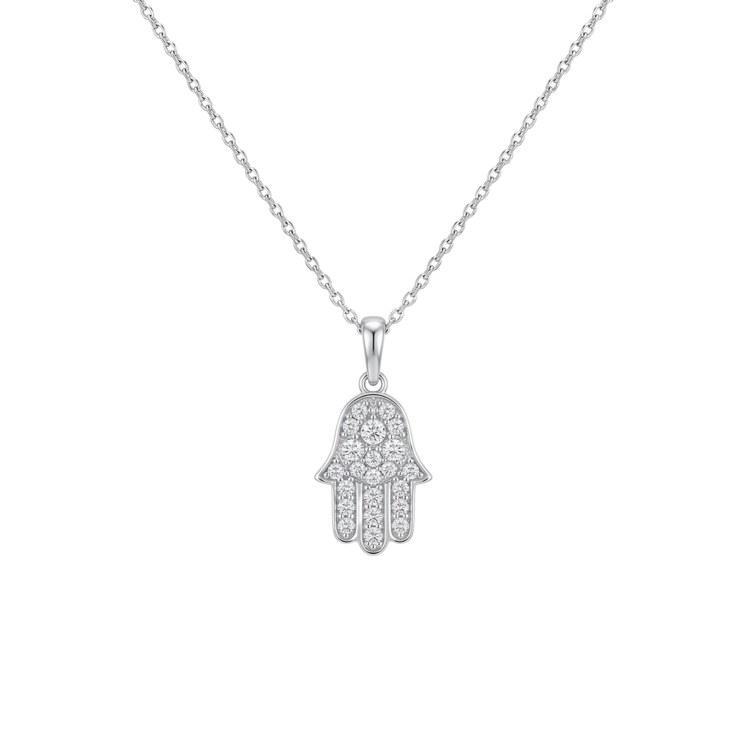 Collar de Oro 18kt con Diamantes Mano de Fatima 15 Pts Totales SI/H Corte Brillante - By Danielle Costantini 2