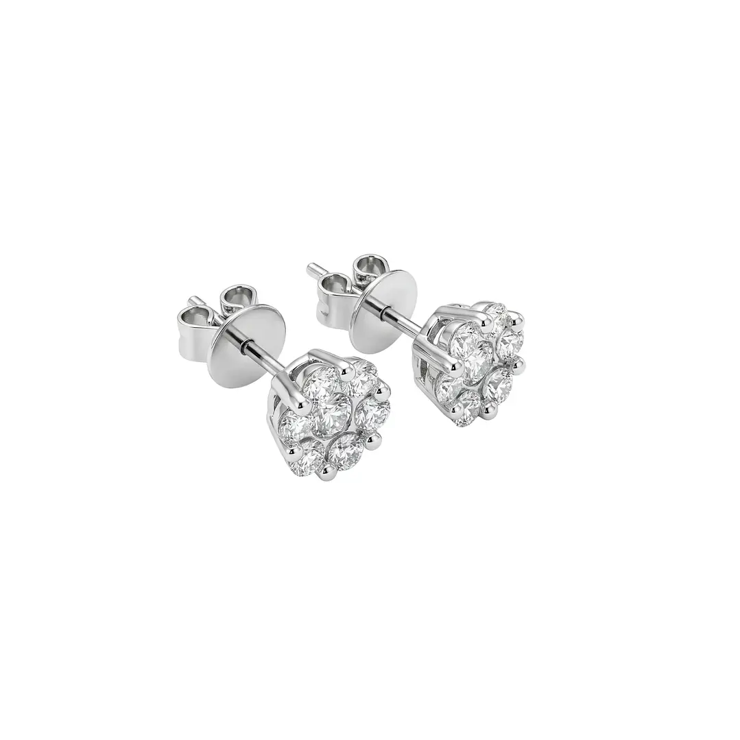 Aros de Oro 18kt con Diamantes 66 Pts Totales SI/H Corte Brillante 30151 - By Danielle Costantini 2