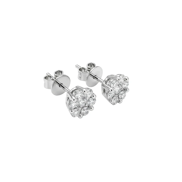Aros de Oro 18kt con Diamantes 66 Pts Totales SI/H Corte Brillante 30151 - By Danielle Costantini 2