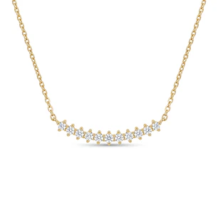 Collar Oro Amarillo 18kt Diamantes 18Pts Total