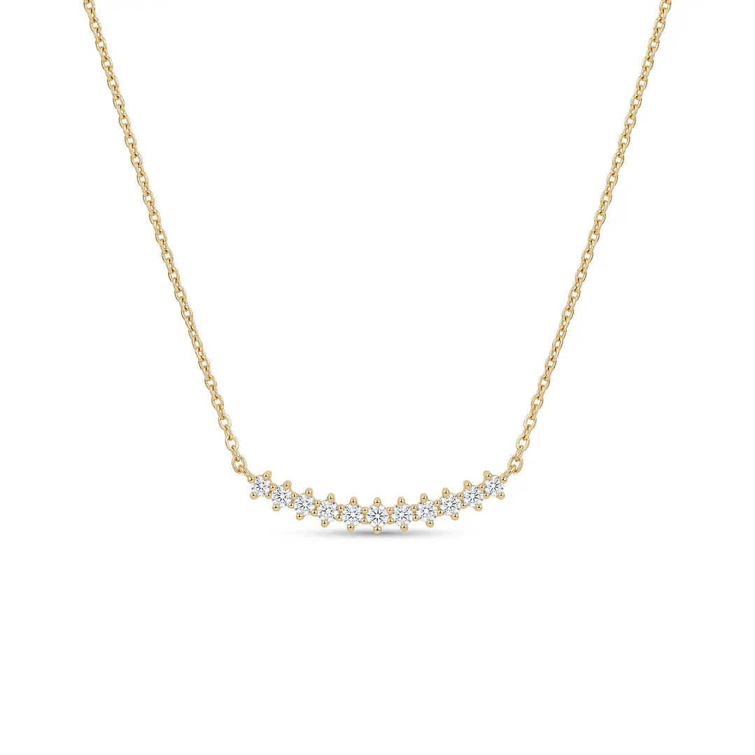 Collar Oro Amarillo 18kt Diamantes 18Pts Total 3